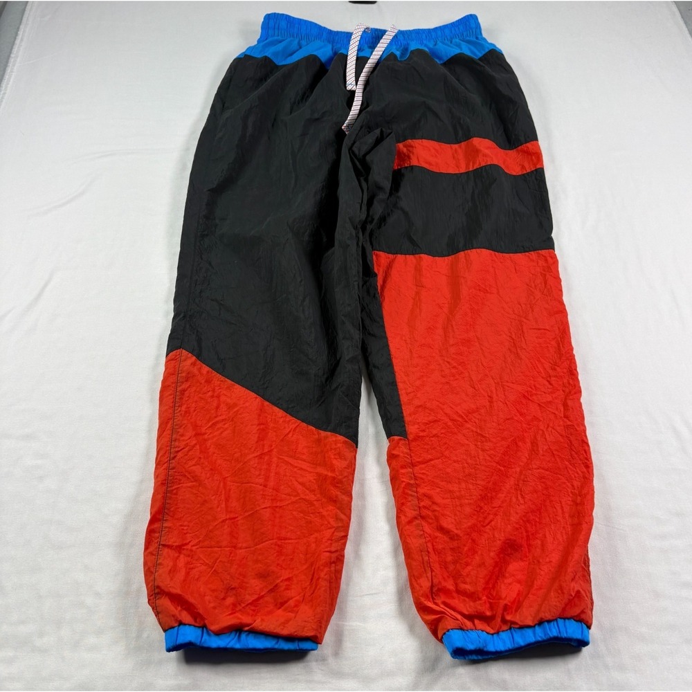 Nike Flight Jogger Track Pants Mens Large Black Orange Basketball Lounge Stretch